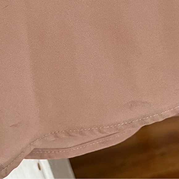 SHOW ME YOUR MUMU Caitlin Ruffle Maxi Dusty Blush Pink Bridesmaid Dress‎ XS READ - Picture 9 of 15